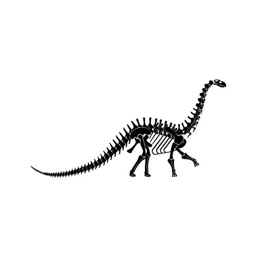 Dinosaur 36 — Dinosaur shape SVG cut file