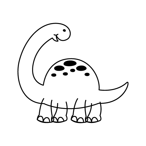 Dinosaur 48 — Dinosaur shape SVG cut file