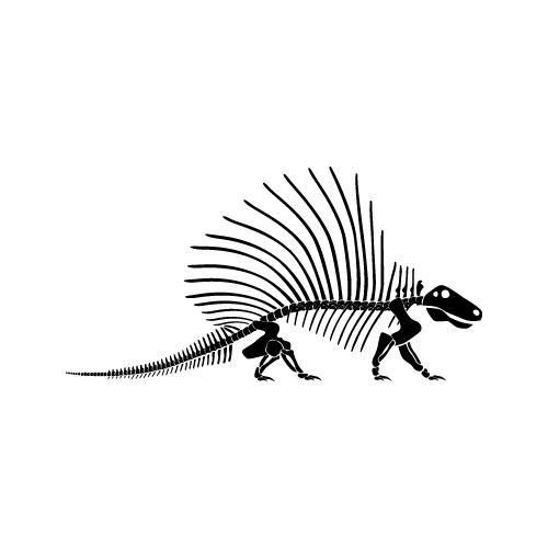 Dinosaur 50 — Dinosaur shape SVG cut file
