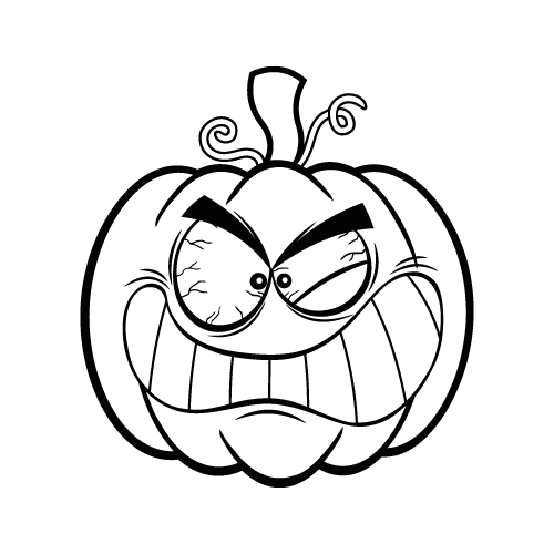 Pumpkin Face 40 — Pumpkin Face shape SVG cut file