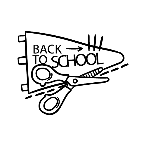 School 19 — School shape SVG cut file