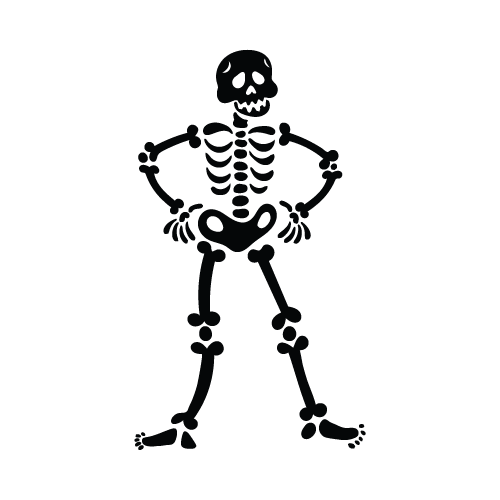 Skeleton 18 — Skeleton shape SVG cut file