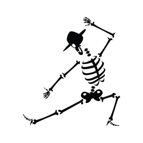 Skeleton 20 — Skeleton shape SVG cut file