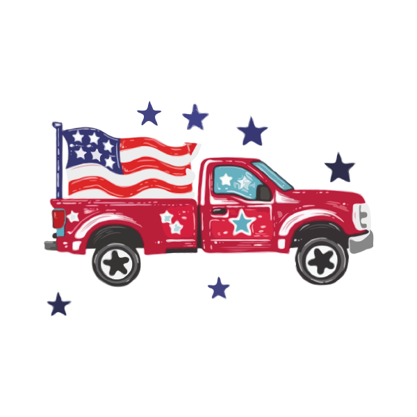 4th of July 34 — 4th of July sticker SVG cut file