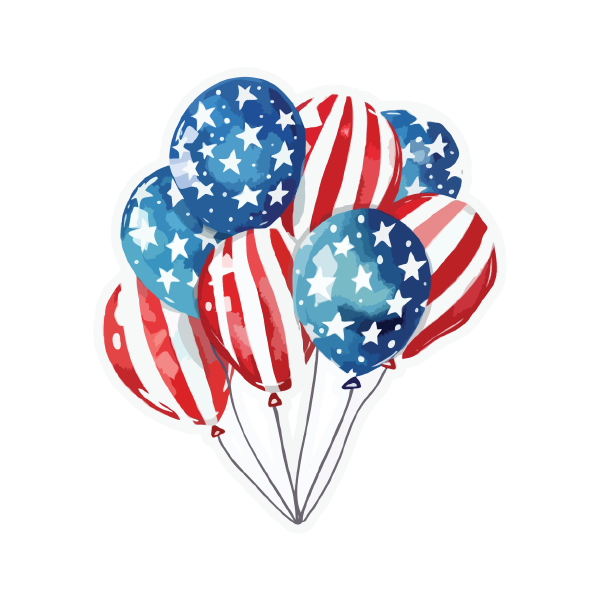 4th of July 42 — 4th of July sticker SVG cut file