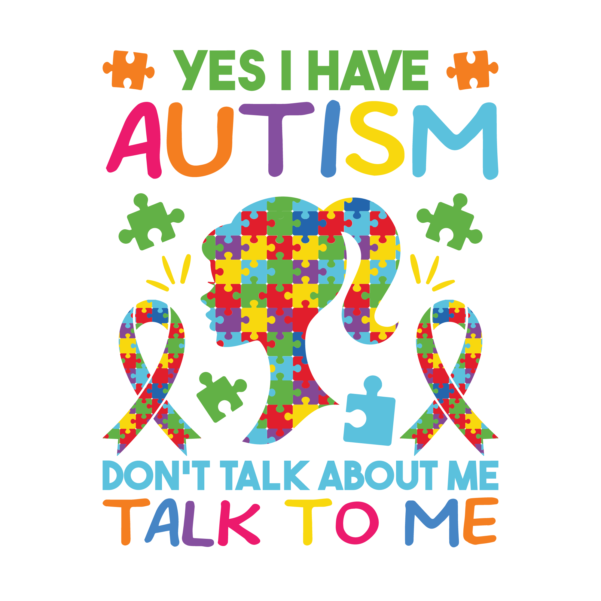 Autism 35 — Autism sticker SVG cut file