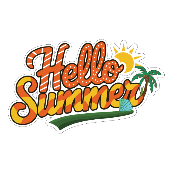 Beach stickers design