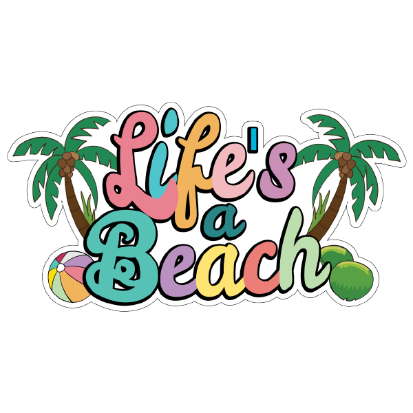 Beach 25 — Beach sticker SVG cut file