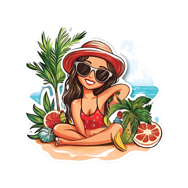 Beach 35 — Beach sticker SVG cut file