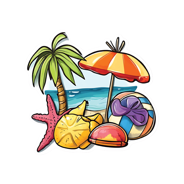 Beach 40 — Beach sticker SVG cut file