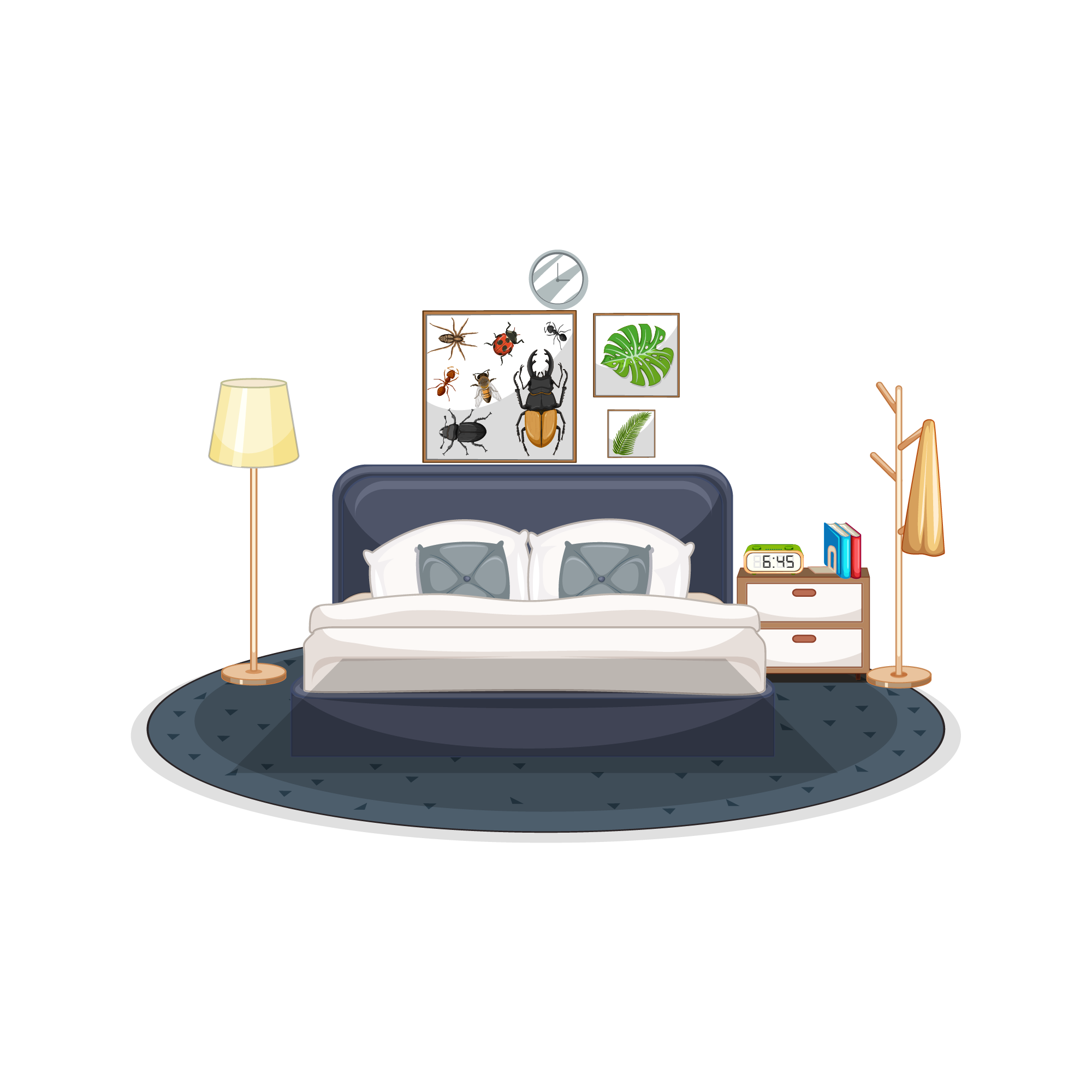 Bedroom 37 — Bedroom sticker SVG cut file