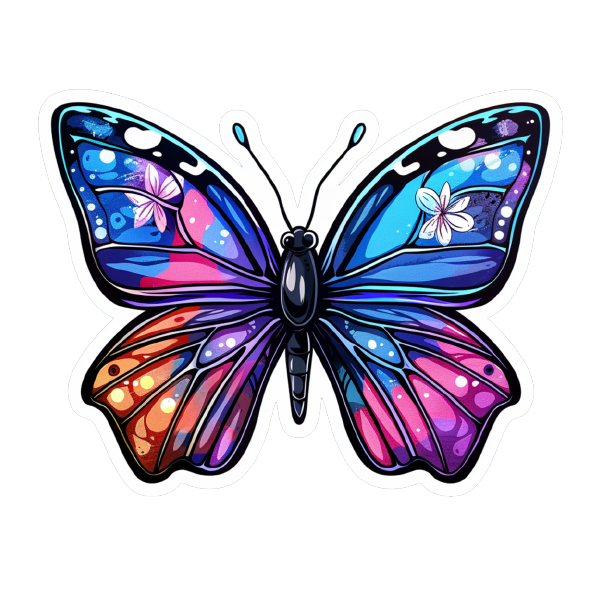 Butterfly 19 — Butterfly sticker SVG cut file