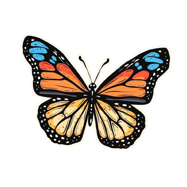 Butterfly 03 — Butterfly sticker SVG cut file