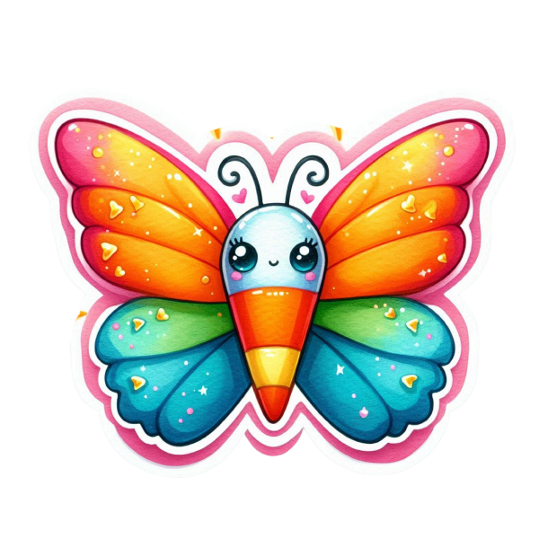 Butterfly 28 — Butterfly sticker SVG cut file