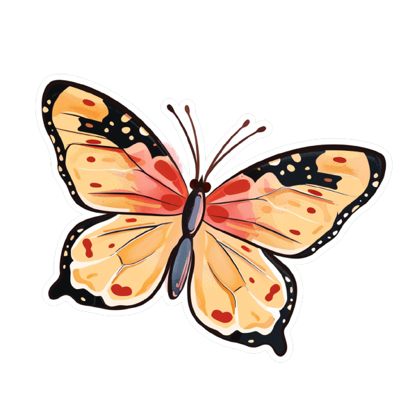 Butterfly 39 — Butterfly sticker SVG cut file