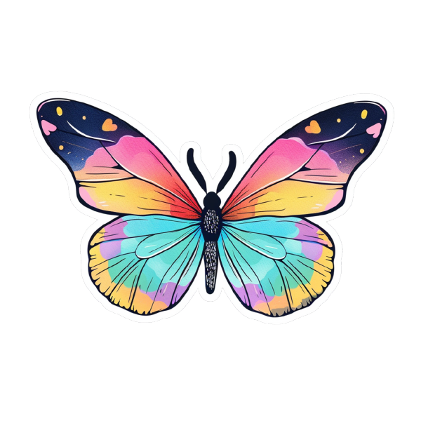 Butterfly 43 — Butterfly sticker SVG cut file