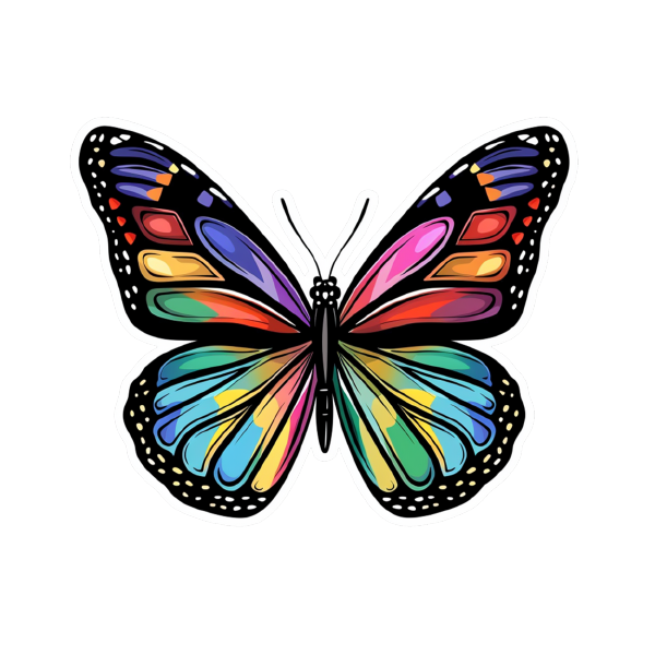 Butterfly 44 — Butterfly sticker SVG cut file