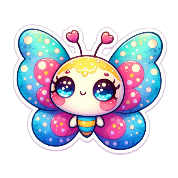 Butterfly 46 — Butterfly sticker SVG cut file