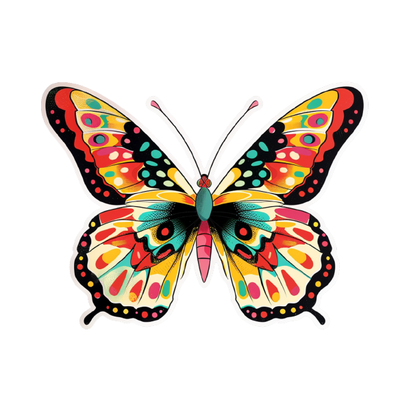 Butterfly 49 — Butterfly sticker SVG cut file