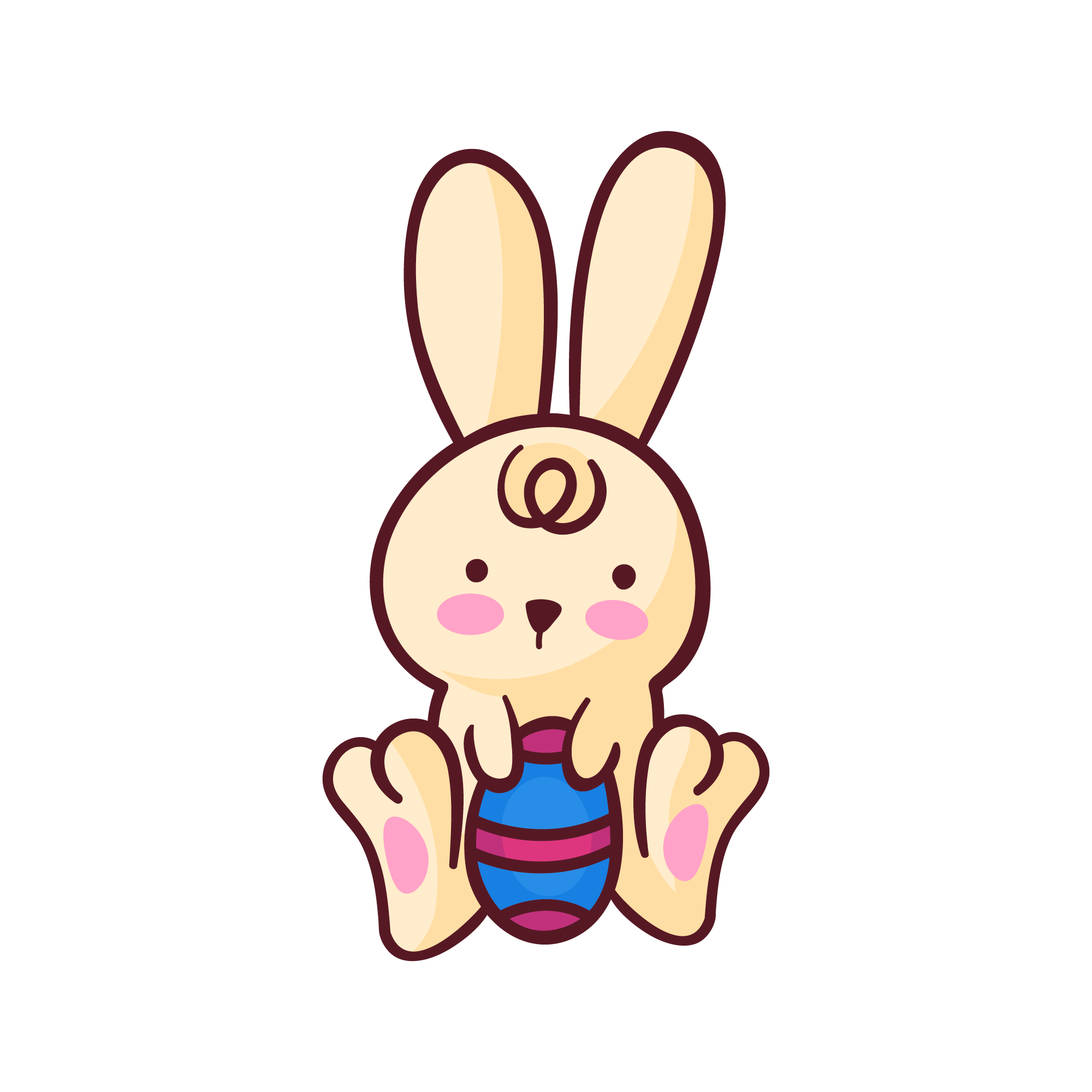 Easter stickers design