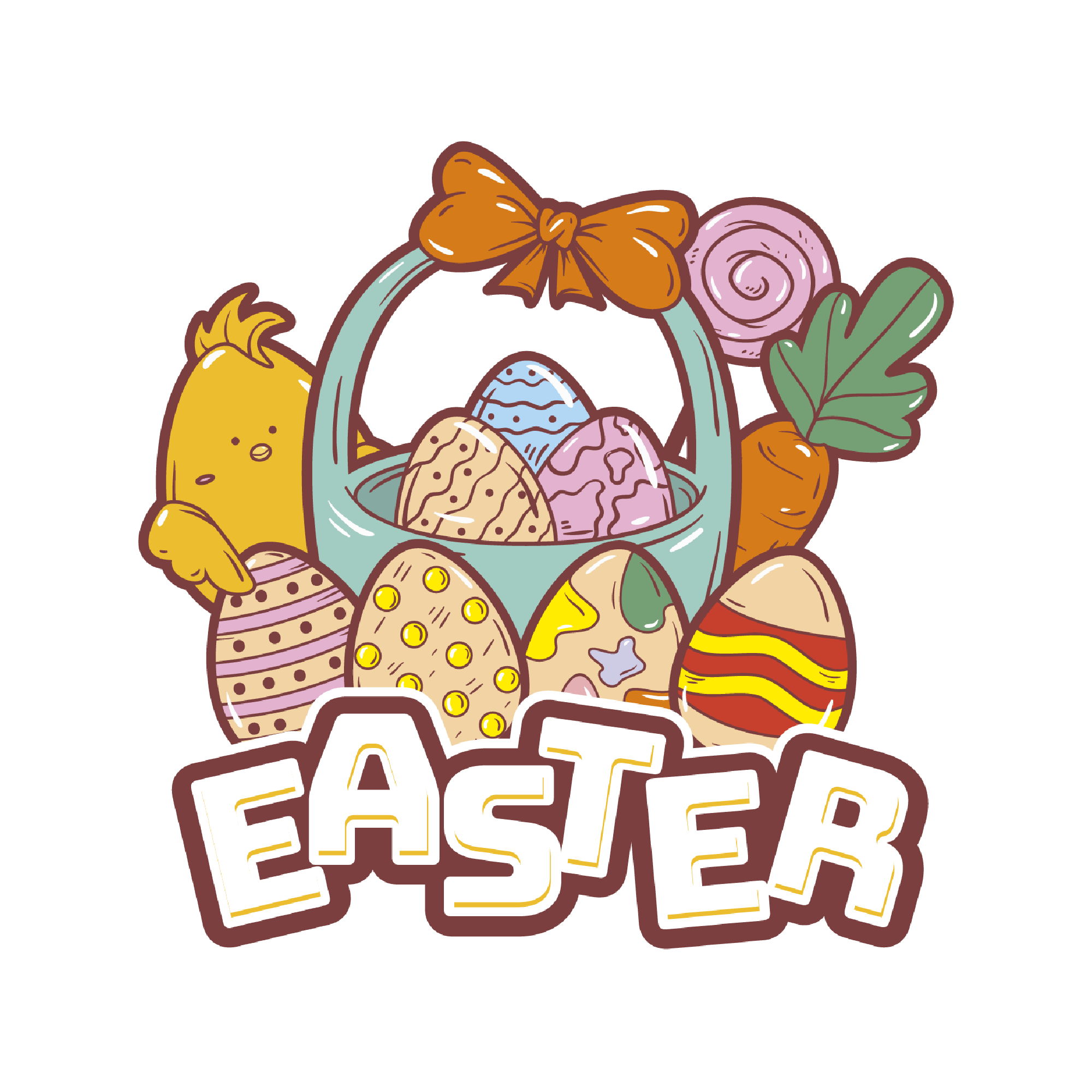 Easter 37 — Easter sticker SVG cut file