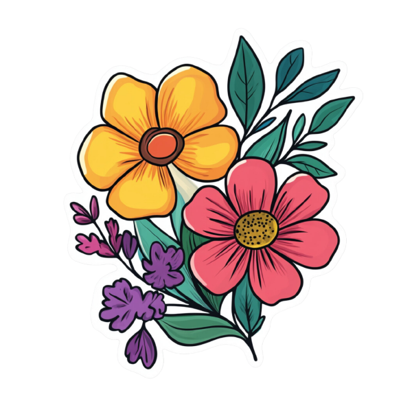 Flower 02 — Flower sticker SVG cut file