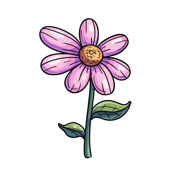 Flower 19 — Flower sticker SVG cut file
