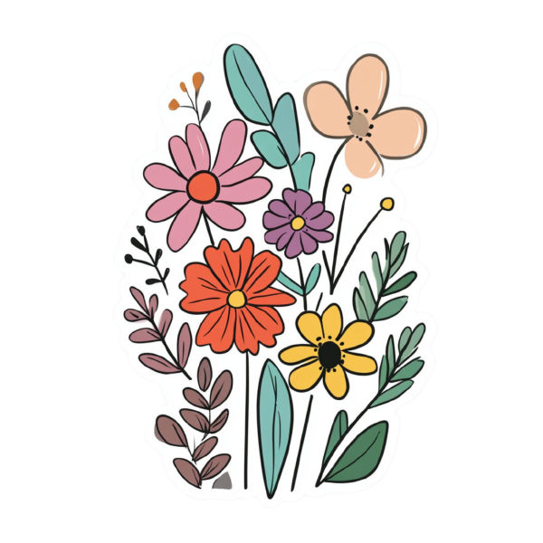 Flower 03 — Flower sticker SVG cut file