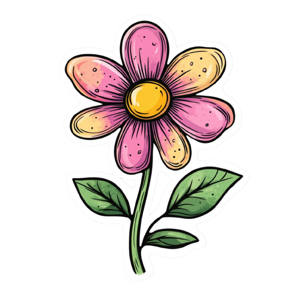 Flower 22 — Flower sticker SVG cut file