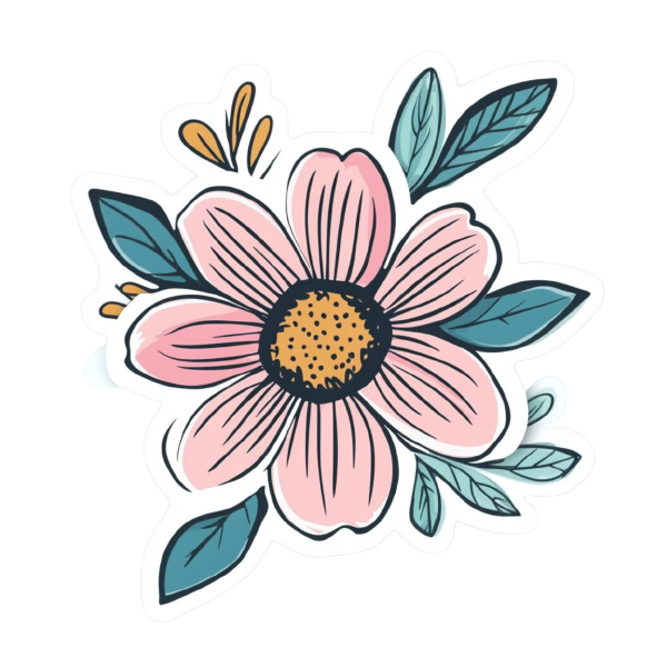 Flower 23 — Flower sticker SVG cut file
