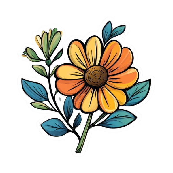 Flower 28 — Flower sticker SVG cut file