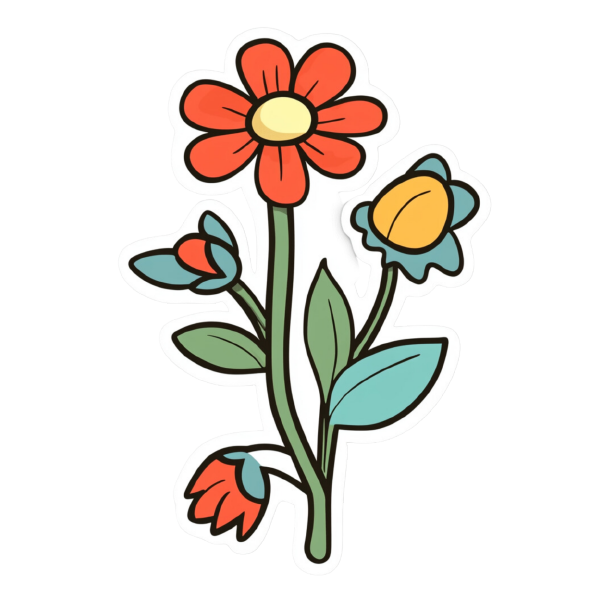 Flower 32 — Flower sticker SVG cut file