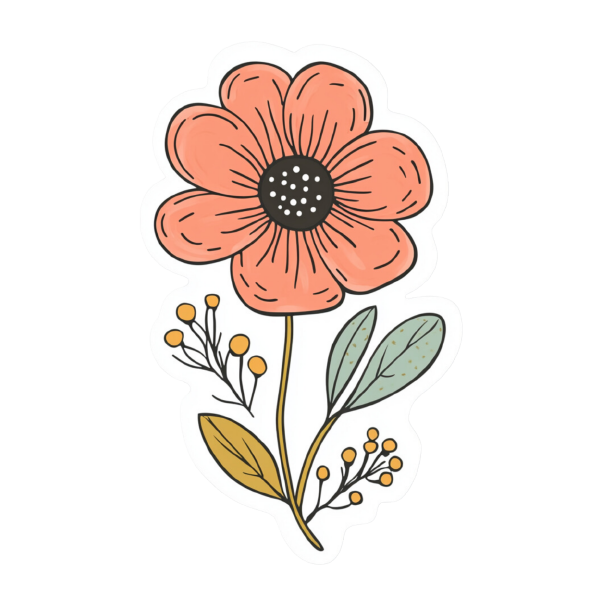 Flower 33 — Flower sticker SVG cut file