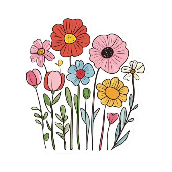 Flower 34 — Flower sticker SVG cut file