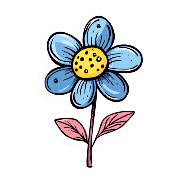 Flower 45 — Flower sticker SVG cut file