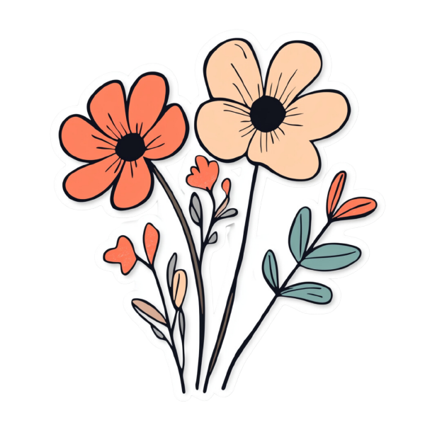 Flower 48 — Flower sticker SVG cut file