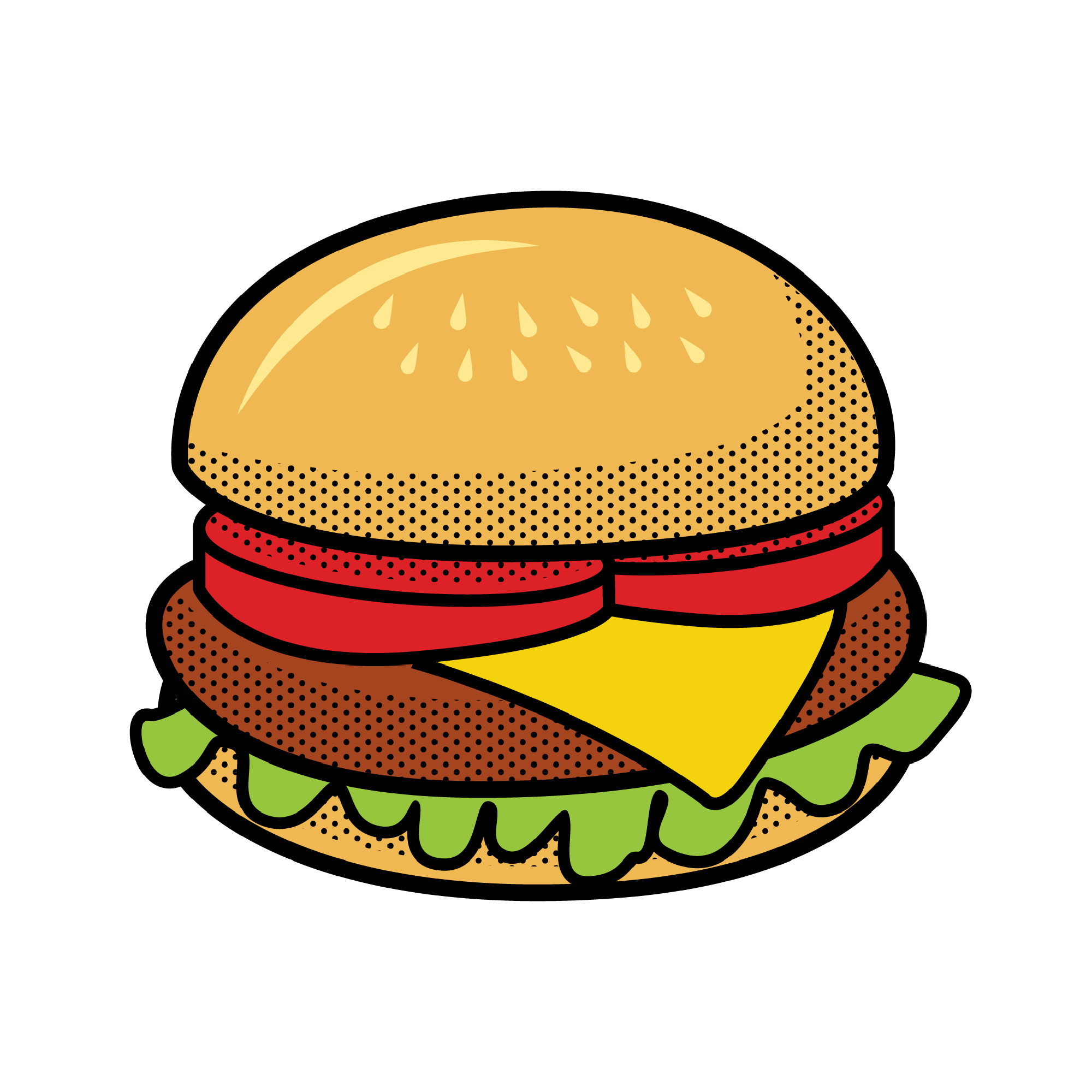 Food stickers design