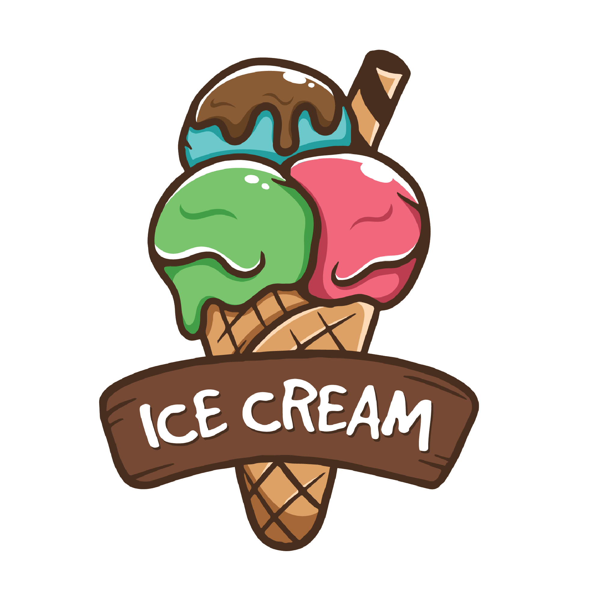 Ice Cream 21 — Ice Cream sticker SVG cut file