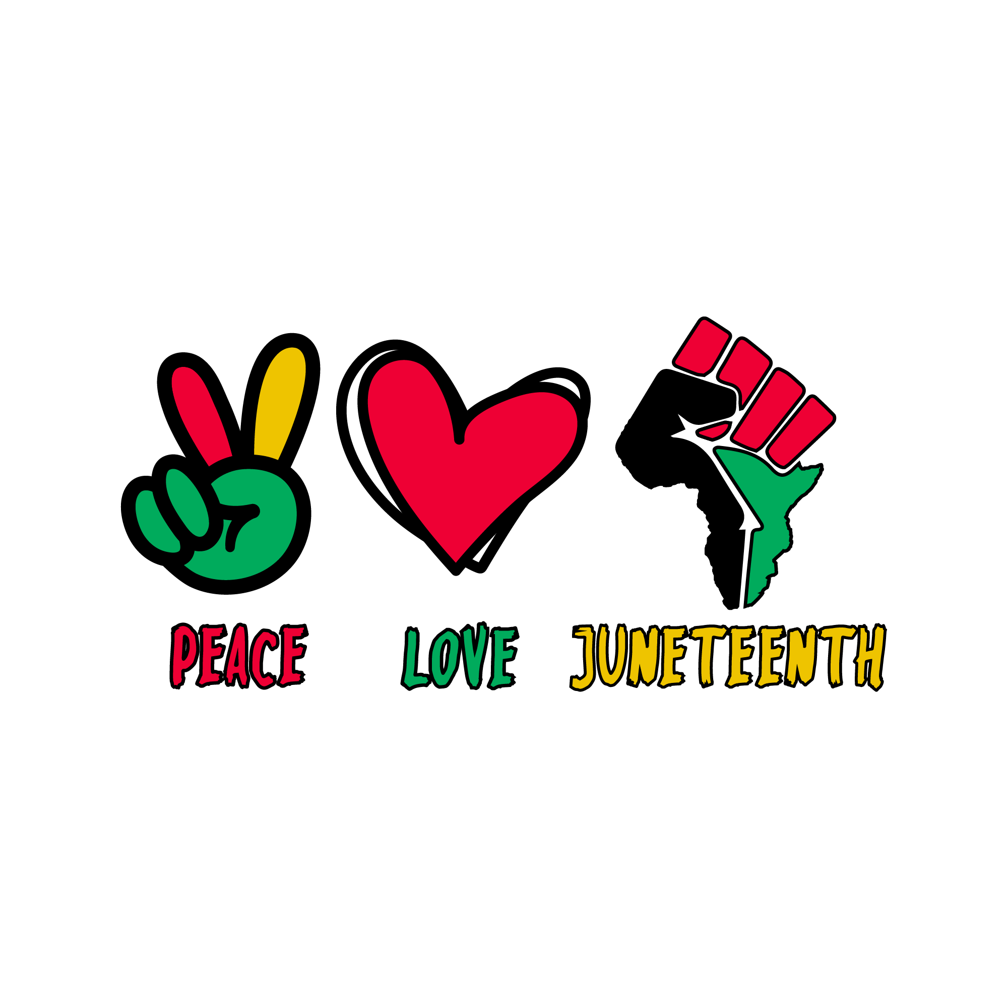 Juneteenth 25 — Juneteenth sticker SVG cut file