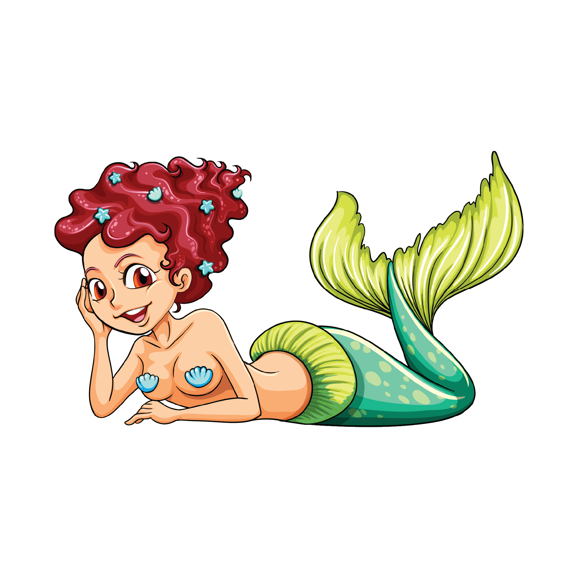 Mermaid stickers SVG designs — 25 cut files