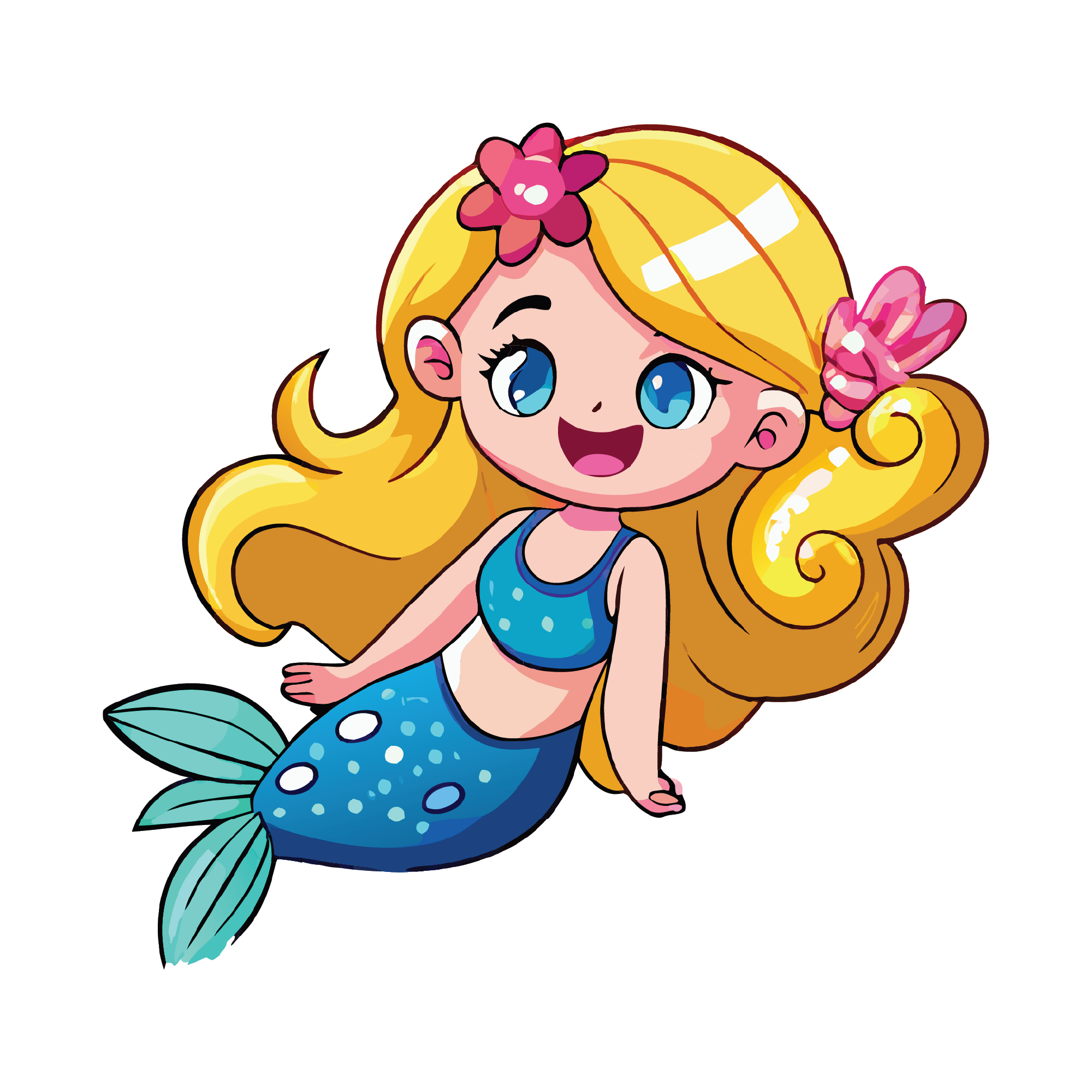Mermaid 02 — Mermaid sticker SVG cut file