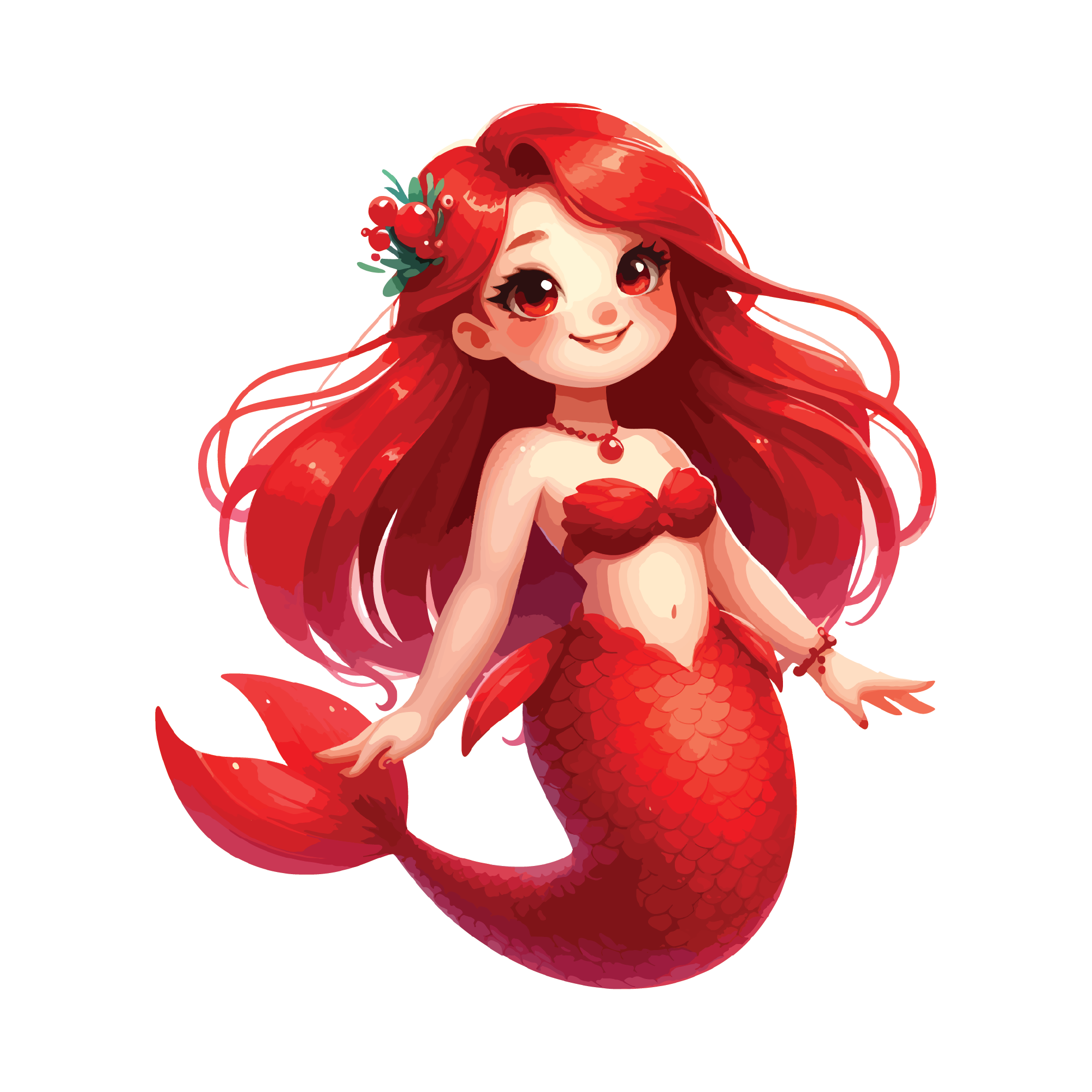 Mermaid 17 — Mermaid sticker SVG cut file