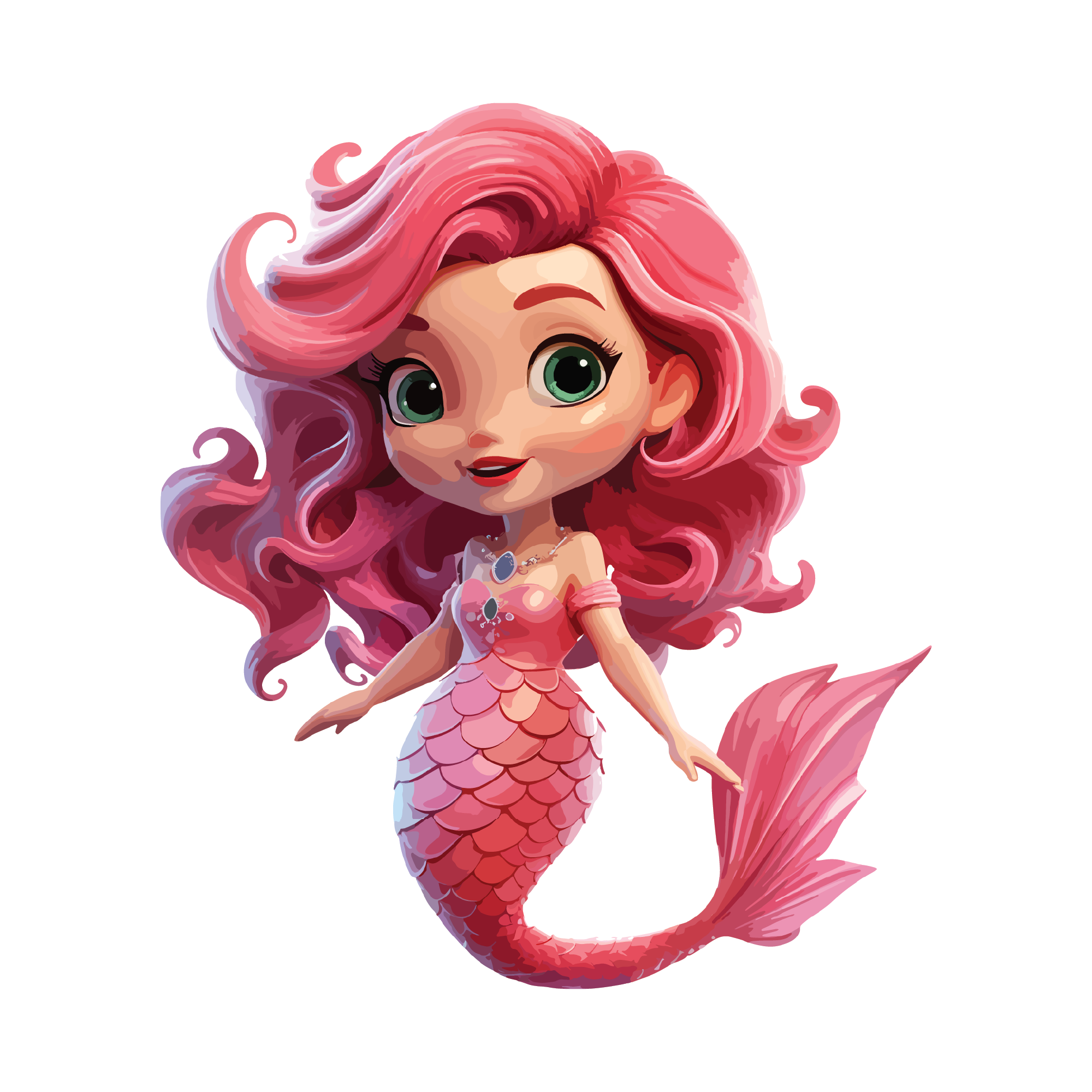 Mermaid 18 — Mermaid sticker SVG cut file