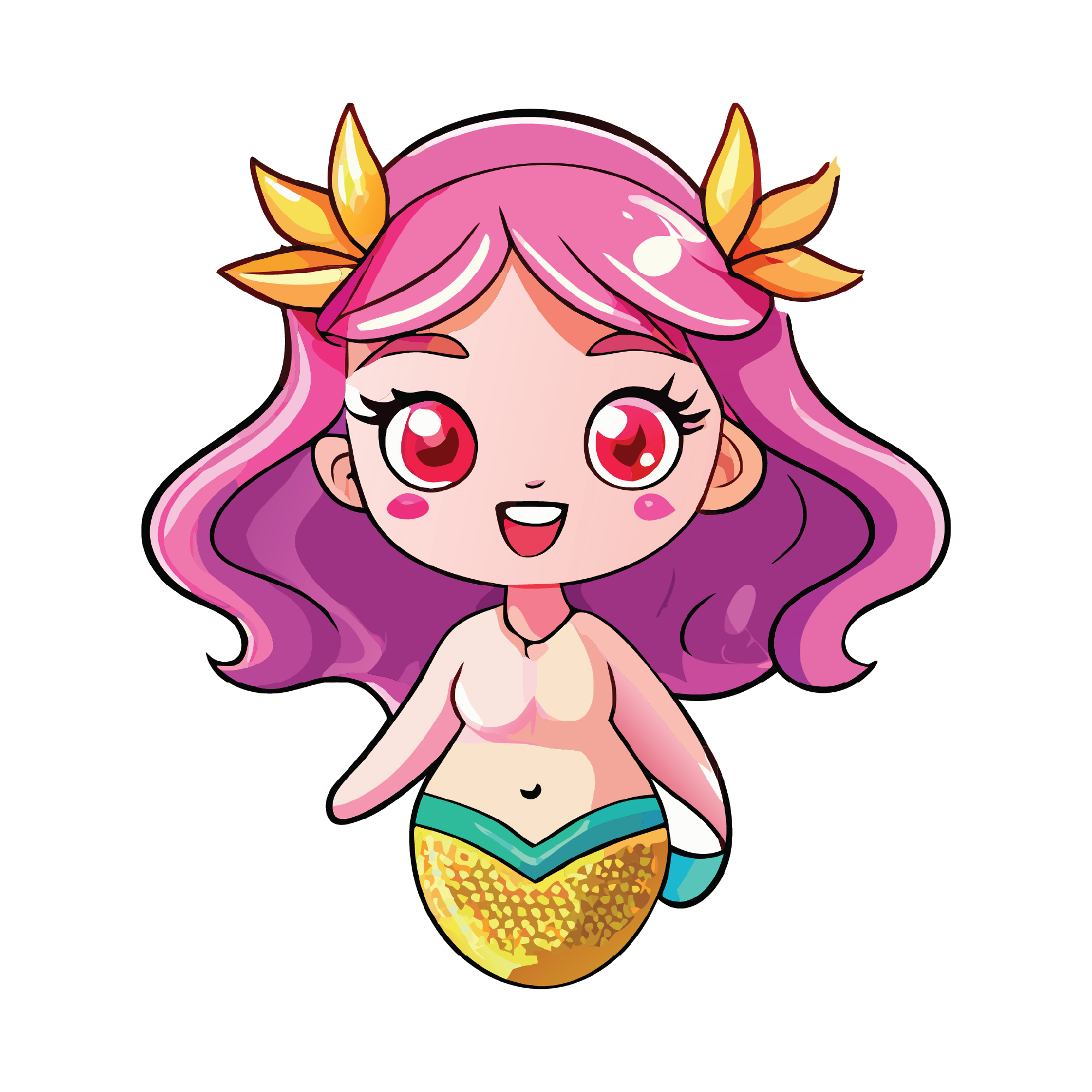 Mermaid 03 — Mermaid sticker SVG cut file