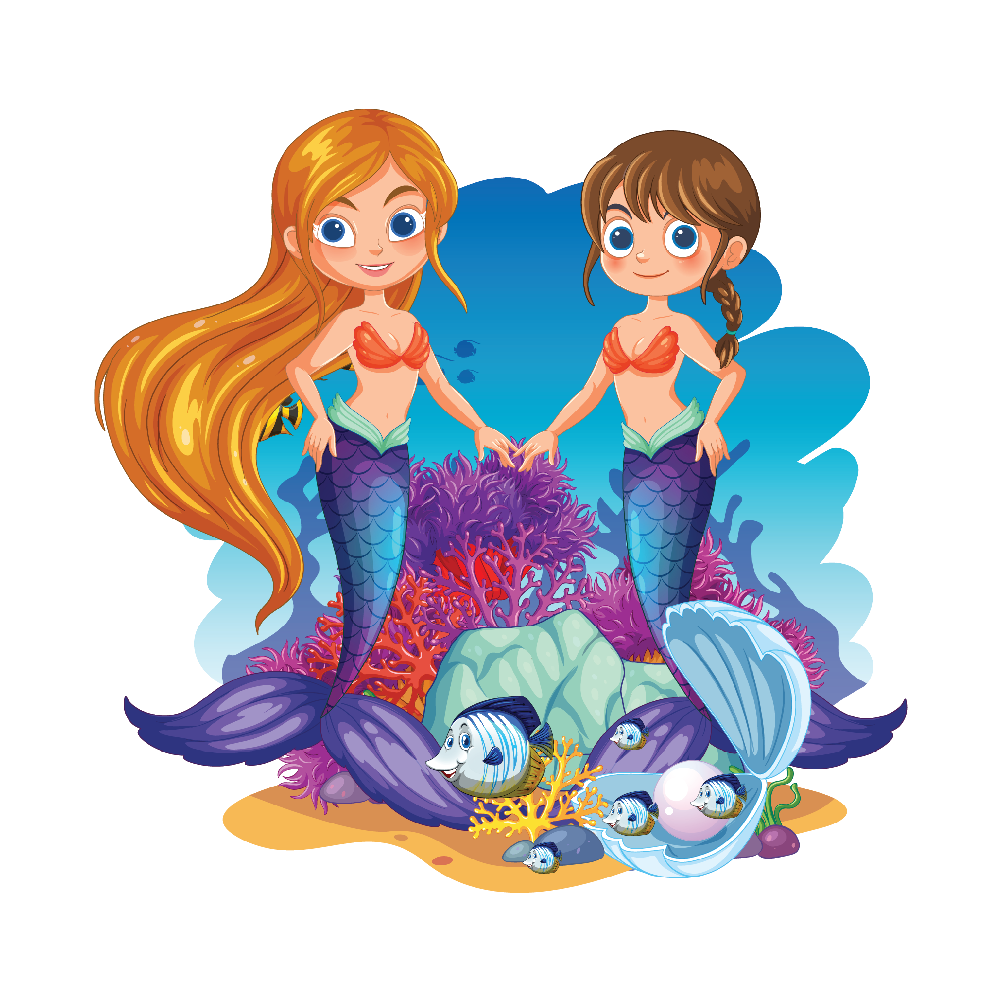 Mermaid 22 — Mermaid sticker SVG cut file