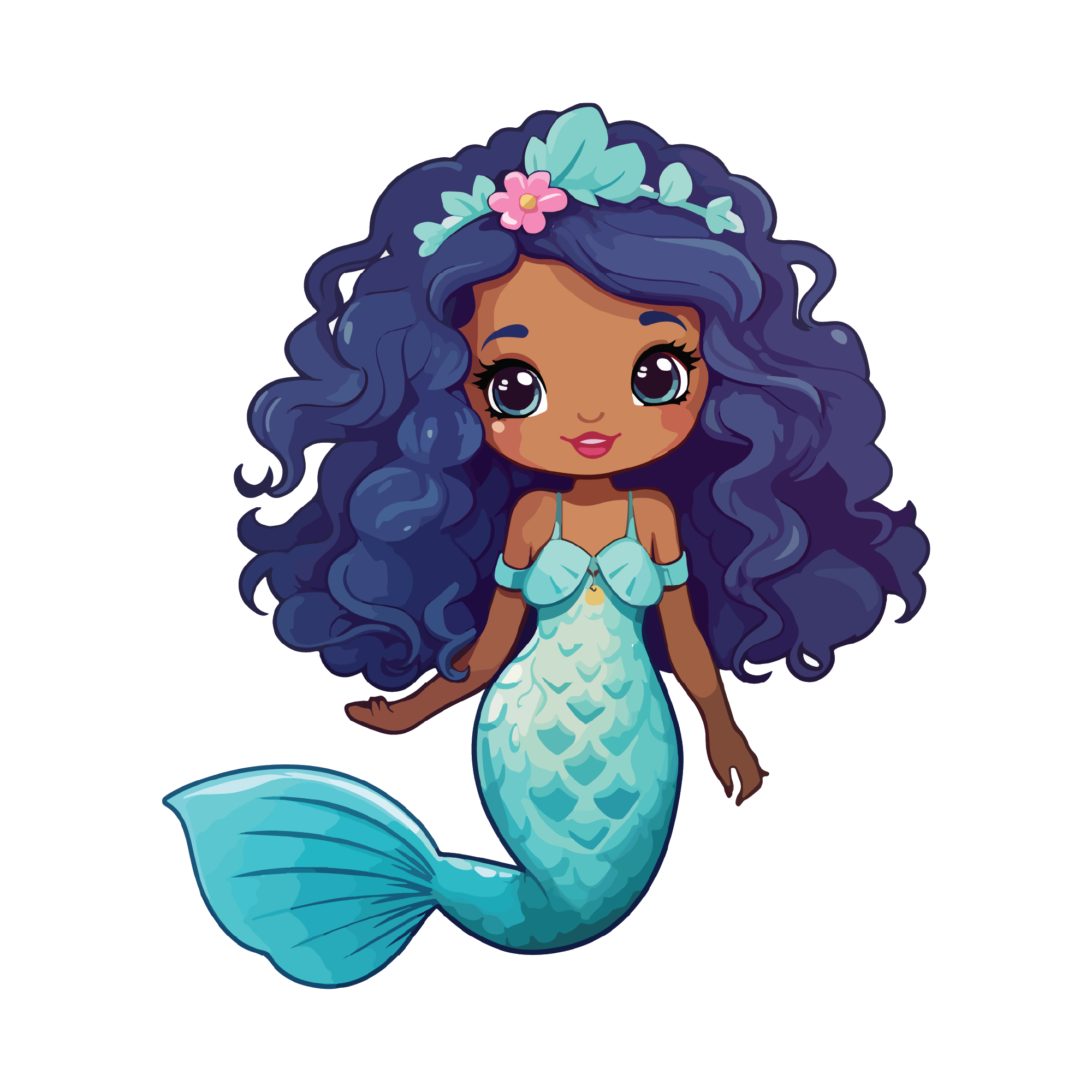 Mermaid 24 — Mermaid sticker SVG cut file