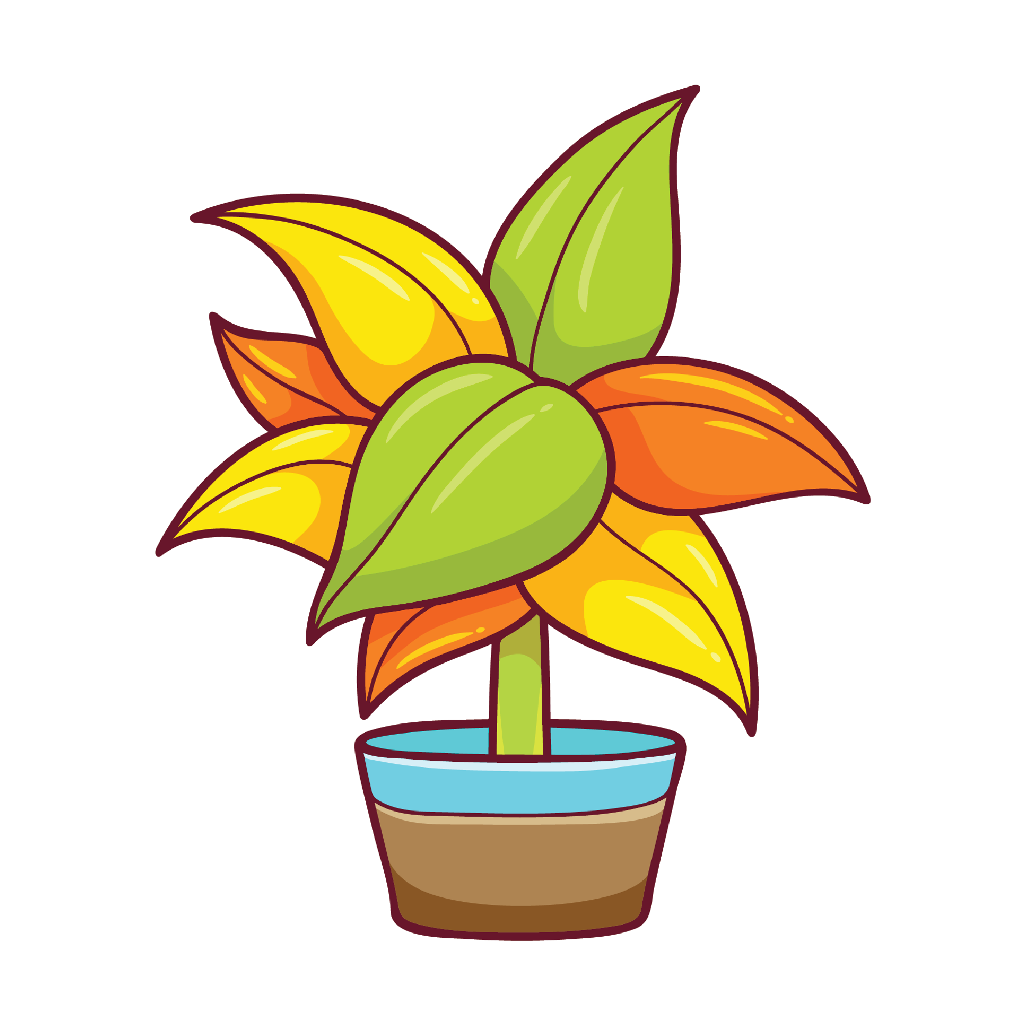 Plant 25 — Plant sticker SVG cut file