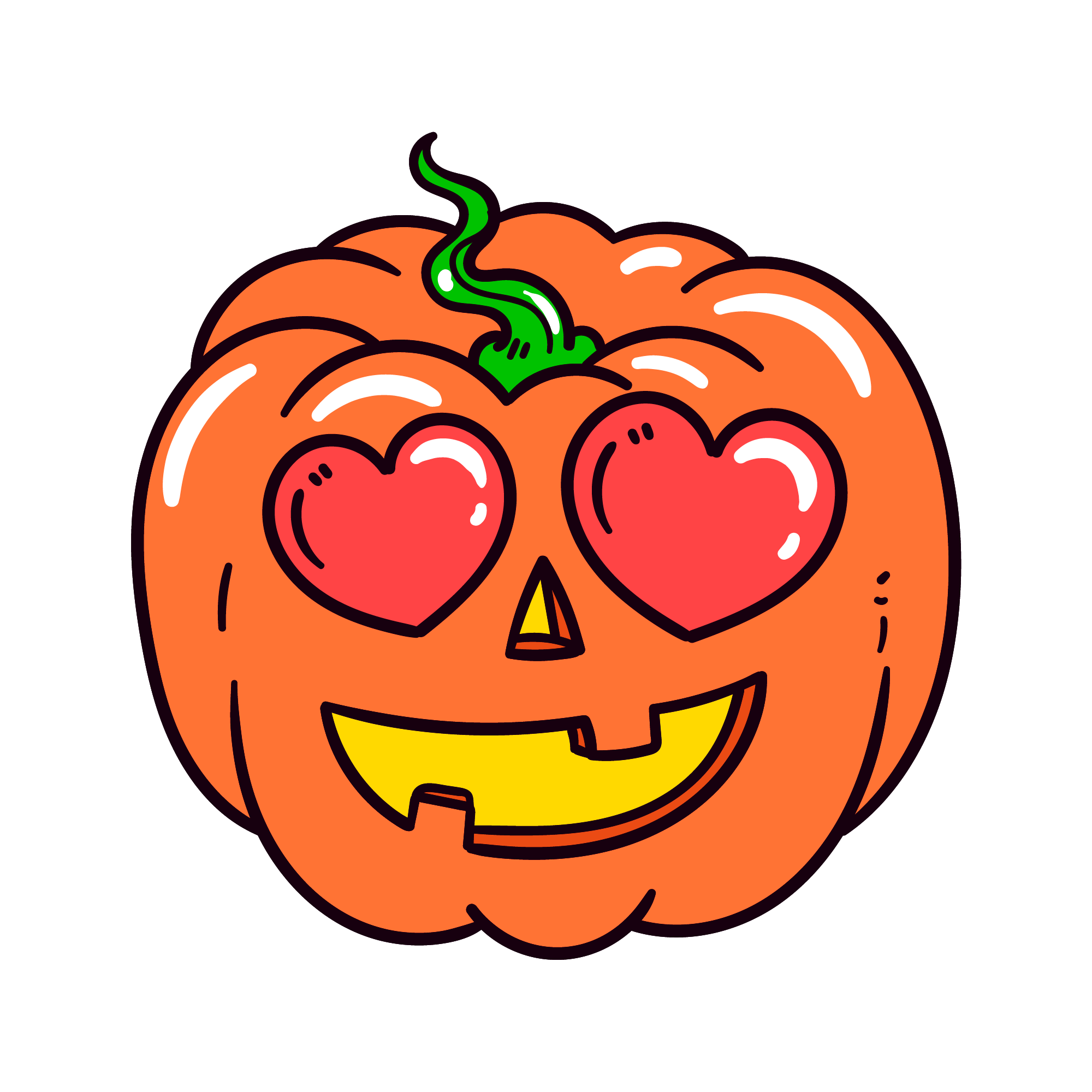 Pumpkin Face 17 — Pumpkin Face sticker SVG cut file