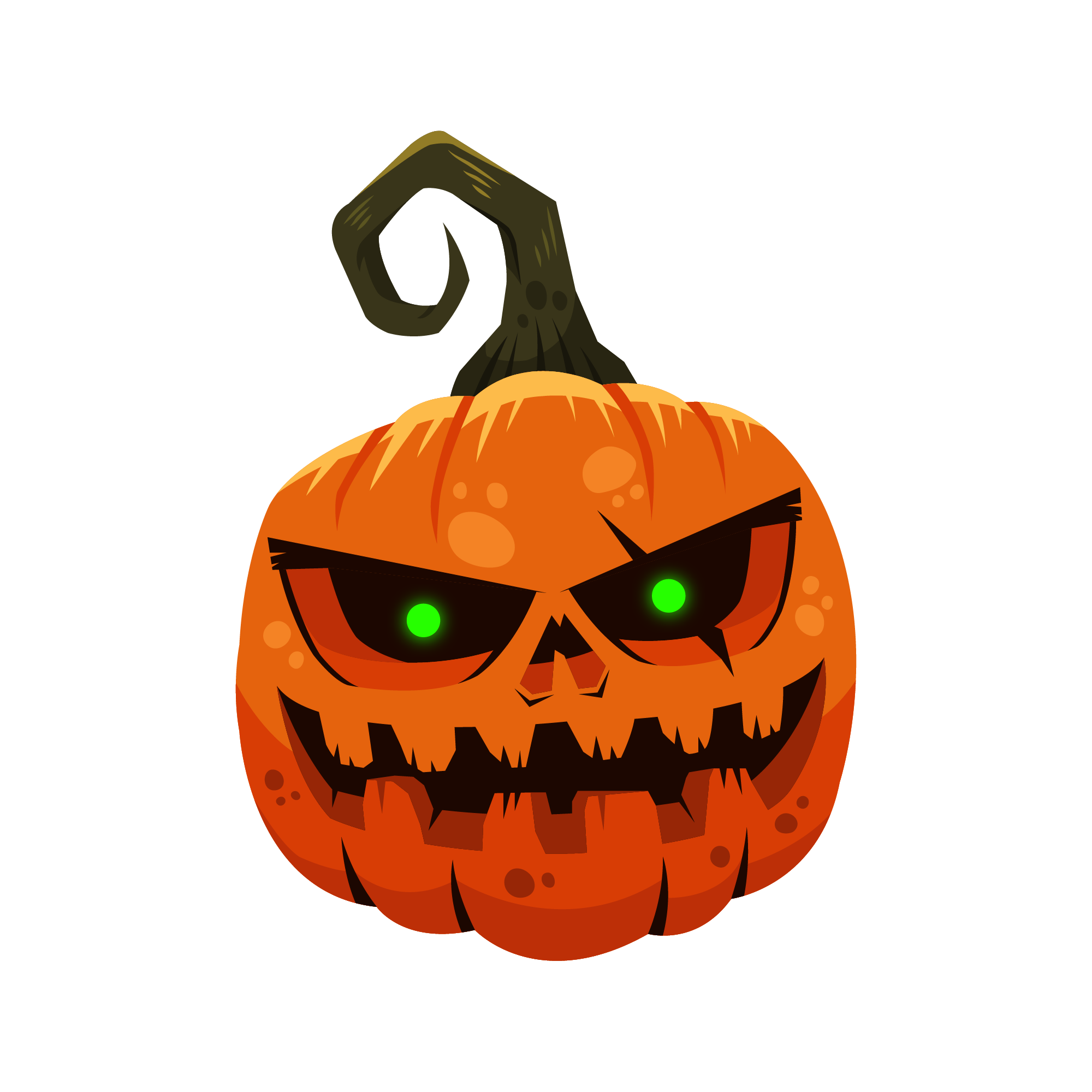 Pumpkin Face 21 — Pumpkin Face sticker SVG cut file