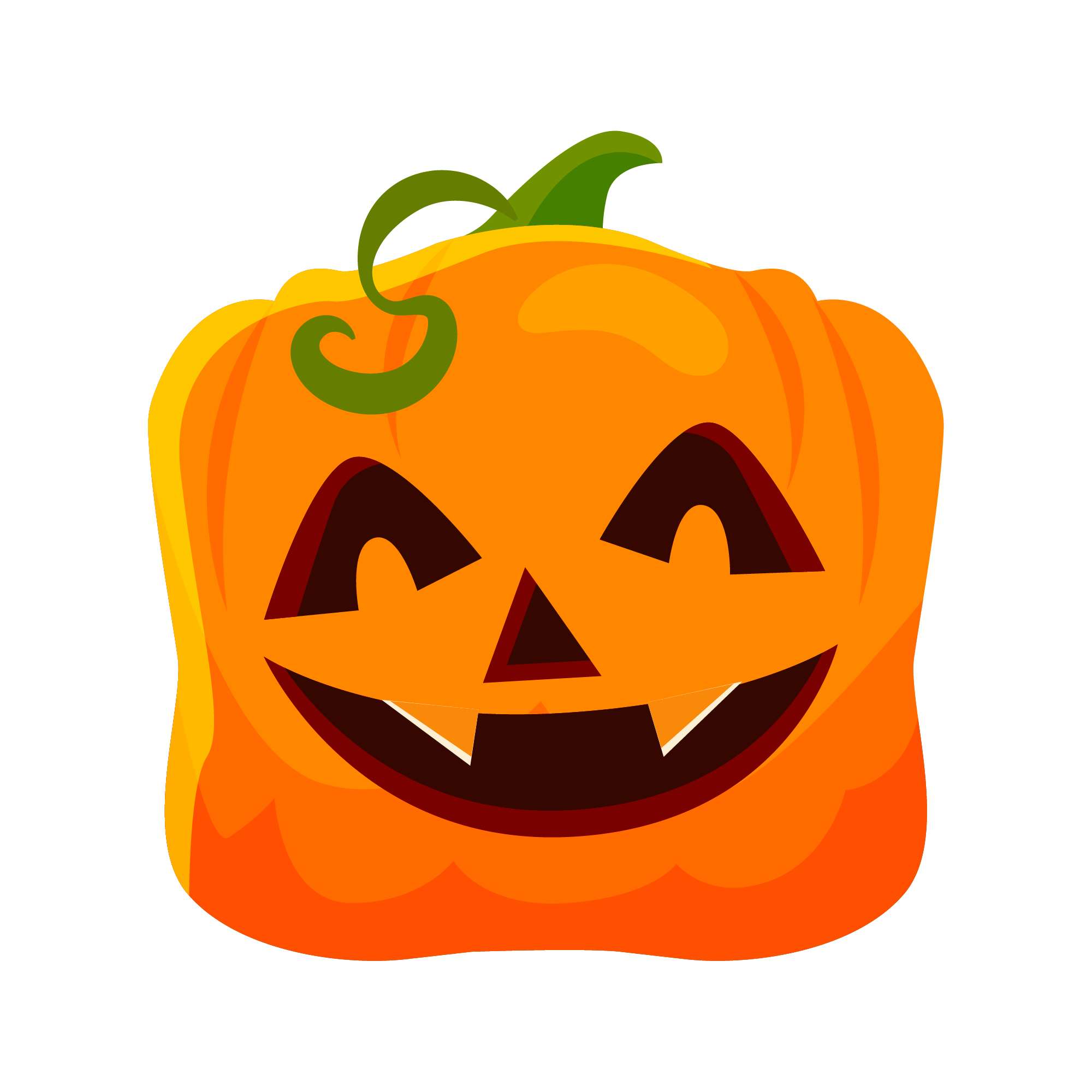 Pumpkin Face 31 — Pumpkin Face sticker SVG cut file